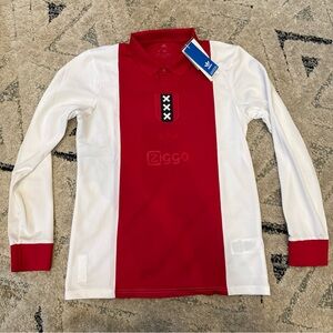 Adidas Ajax Amsterdam Anniversary Jersey LMTD White JF6340 Slim Fit Men's M NWT